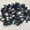Plastic hooks for bags, open hooks, cosmetic bags, 2-character hooks, multi-purpose hooks, clothes hanger ropes, black hooks in stock Item Picture